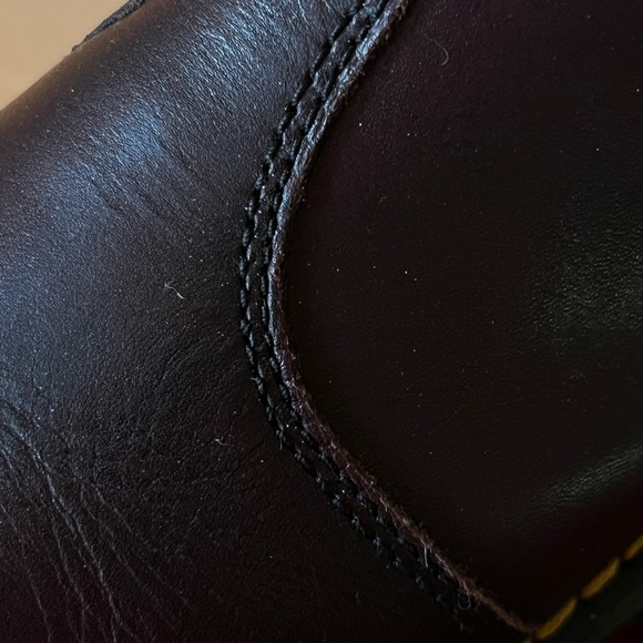 Dr. Martens Rometty Leather Chelsea Boot in Burgundy sz 7 - Picture 8 of 11